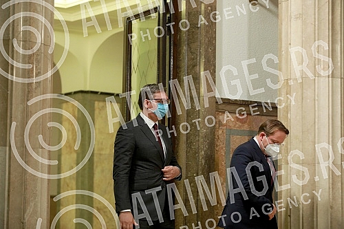 In the Presidency of Serbia, a meeting was held between President Aleksandar Vucic and the European Commissioner for Neighborhood and Enlargement Oliver Varhelyi. U Predsednistvu Srbije odrzan sastanak predsednika Aleksandra Vucica s evropskim kome