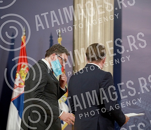 In the Presidency of Serbia, a meeting was held between President Aleksandar Vucic and the European Commissioner for Neighborhood and Enlargement Oliver Varhelyi. U Predsednistvu Srbije odrzan sastanak predsednika Aleksandra Vucica s evropskim kome