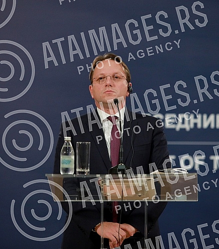 In the Presidency of Serbia, a meeting was held between President Aleksandar Vucic and the European Commissioner for Neighborhood and Enlargement Oliver Varhelyi. U Predsednistvu Srbije odrzan sastanak predsednika Aleksandra Vucica s evropskim kome