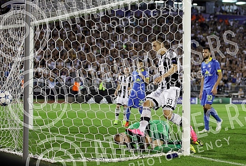 Revans utakmica plej ofa Lige sampiona (UEFA Champions league, play off 2nd leg) izmedju FK Partizan (Serbia) i Bate Borisov (Belorusia) odigrana na stadionu Partizana. 