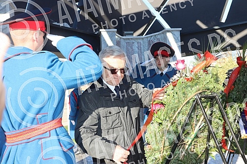 Wreaths were laid at the central memorial to the fallen members of the Republika Srpska MUP in Banja Luka today as part of the celebration of the baptism of the MUP of the Assembly of the Holy Archangel Michael - Arandjelovdan.Kod centralnog spomen