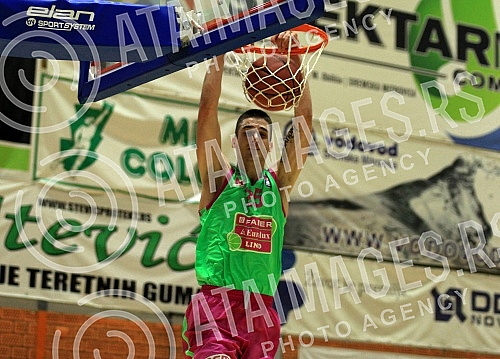 ABA League playoffs final game 3 between Mega Leks and Crvena Zvezda Telekom played at Pinki sports hall. Treca utakmica finala plej ofa ABA lige izmedju kosarkasa Mega Leks i Crvene zvezde Telekom odigrana u hali Pinki.