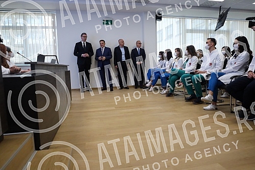 The President of the Republic of Serbia, Aleksandar Vucic, attended the opening ceremony of the newly built building of the Institute for Cardiovascular Diseases in Dedinje.Predsednik Republike Srbije Aleksandar Vucic prisustvovao je ceremoniji otv