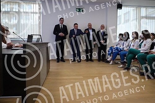 The President of the Republic of Serbia, Aleksandar Vucic, attended the opening ceremony of the newly built building of the Institute for Cardiovascular Diseases in Dedinje.Predsednik Republike Srbije Aleksandar Vucic prisustvovao je ceremoniji otv