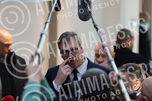 The President of the Republic of Serbia, Aleksandar Vucic, attended the opening ceremony of the newly built building of the Institute for Cardiovascular Diseases in Dedinje.Predsednik Republike Srbije Aleksandar Vucic prisustvovao je ceremoniji otv