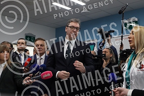 The President of the Republic of Serbia, Aleksandar Vucic, attended the opening ceremony of the newly built building of the Institute for Cardiovascular Diseases in Dedinje.Predsednik Republike Srbije Aleksandar Vucic prisustvovao je ceremoniji otv