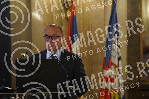 A press conference of the Deputy Mayor of Belgrade, Goran Vesic, was held in the Ceremonial Hall of the Old Palace, where he presented the results of the work of the city government.U Svecanoj sali Starog dvora odrzana je konferencija za novinare z