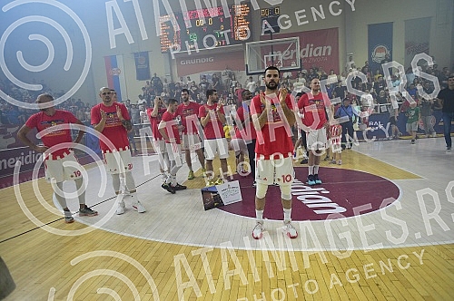 The second match of the finals of the Serbian Super League between KK FMP Meridian and KK Crvena zvezda mts was played in FMP Arena in Zeleznik.Drugi mec finala Superlige Srbije izmedju KK FMP Meridian i KK Crvena zvezda mts odigrana je u FMP Areni