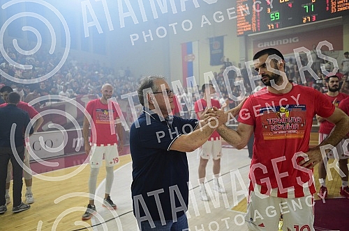 The second match of the finals of the Serbian Super League between KK FMP Meridian and KK Crvena zvezda mts was played in FMP Arena in Zeleznik.Drugi mec finala Superlige Srbije izmedju KK FMP Meridian i KK Crvena zvezda mts odigrana je u FMP Areni