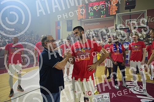 The second match of the finals of the Serbian Super League between KK FMP Meridian and KK Crvena zvezda mts was played in FMP Arena in Zeleznik.Drugi mec finala Superlige Srbije izmedju KK FMP Meridian i KK Crvena zvezda mts odigrana je u FMP Areni