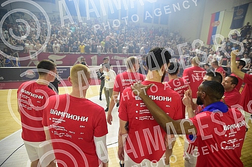 The second match of the finals of the Serbian Super League between KK FMP Meridian and KK Crvena zvezda mts was played in FMP Arena in Zeleznik.Drugi mec finala Superlige Srbije izmedju KK FMP Meridian i KK Crvena zvezda mts odigrana je u FMP Areni