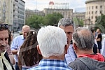 On the World Family Day, supporters of the Serbian movement Dveri gathered in front of the Assembly of Serbia for a 