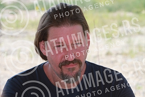 The press conference of the co-chair of the European Green Party and MEP of the Greens / EFA Thomas Weiss, Iva Markovic from the Right to Water Initiative and the representative of the association Bela caplja 1165 Ana Dzakic was held at the location 