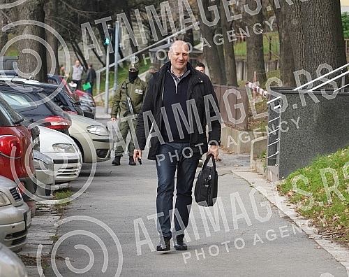 Chief Special State Prosecutor of Montenegro Milivoje Katnic and Special Prosecutor Sasa Cadjnovic arrived accompanied by the Prosecutor's Office for Organized Crime in Belgrade to interrogate Veljko Belivuk and Nebojsa Jankovic in connection with th