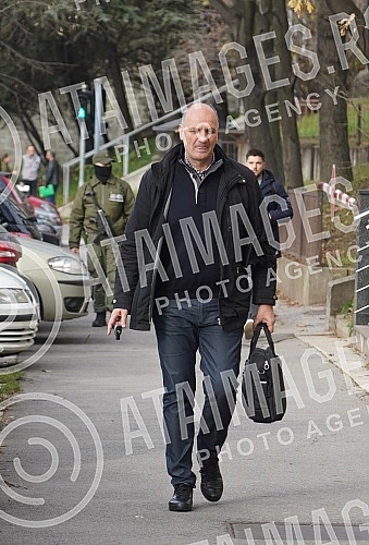 Chief Special State Prosecutor of Montenegro Milivoje Katnic and Special Prosecutor Sasa Cadjnovic arrived accompanied by the Prosecutor's Office for Organized Crime in Belgrade to interrogate Veljko Belivuk and Nebojsa Jankovic in connection with th