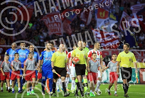 erbian football Superleague match between FK Crvena Zvezda i FK Backa played at Rajko Mitic stadium. Utakmica Super lige Srbije izmedju FK Crvena Zvezda i FK  Backa odigrana na stadionu Rajko Mitic