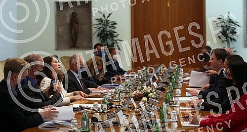 A meeting betweeneMinister for Foreign Affairs of Serbia Minister Nikola Selakovic and Minister for Foreign Affairs of  Sweden and OSCE Chairman-in-Office An Linde was held at the Palace of Serbia.U Palati Srbija odrzan je sastanak ministra spoljni