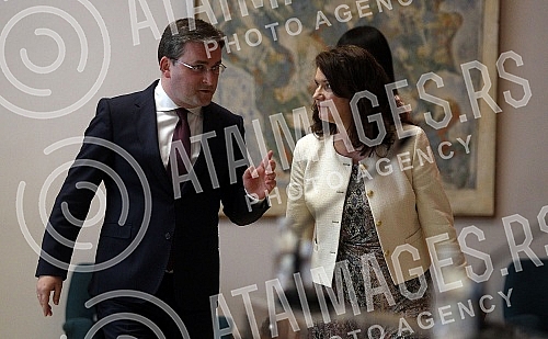 A meeting betweeneMinister for Foreign Affairs of Serbia Minister Nikola Selakovic and Minister for Foreign Affairs of  Sweden and OSCE Chairman-in-Office An Linde was held at the Palace of Serbia.U Palati Srbija odrzan je sastanak ministra spoljni