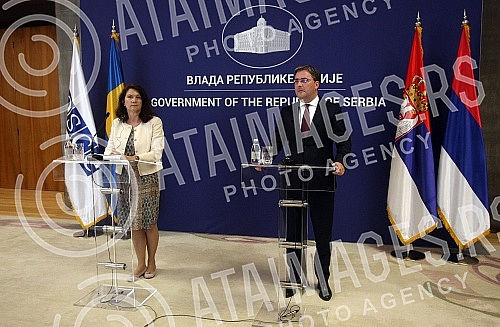 A meeting betweeneMinister for Foreign Affairs of Serbia Minister Nikola Selakovic and Minister for Foreign Affairs of  Sweden and OSCE Chairman-in-Office An Linde was held at the Palace of Serbia.U Palati Srbija odrzan je sastanak ministra spoljni
