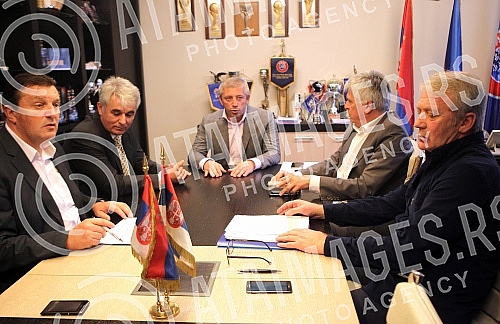 Sastanak Disciplinske komisije Fudbalskog saveza Srbije odrzan u prostorijama FSS na Terazijama povodom meca OFK Beograd - FK Spartak (Subotica).