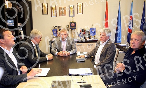 Sastanak Disciplinske komisije Fudbalskog saveza Srbije odrzan u prostorijama FSS na Terazijama povodom meca OFK Beograd - FK Spartak (Subotica).