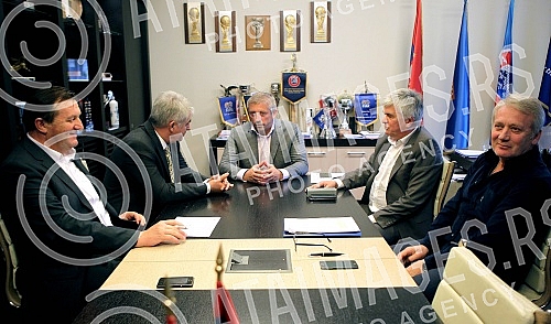 Sastanak Disciplinske komisije Fudbalskog saveza Srbije odrzan u prostorijama FSS na Terazijama povodom meca OFK Beograd - FK Spartak (Subotica).