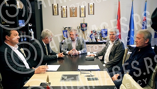 Sastanak Disciplinske komisije Fudbalskog saveza Srbije odrzan u prostorijama FSS na Terazijama povodom meca OFK Beograd - FK Spartak (Subotica).