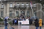 Players, management and members of the professional staff of the Nais Water Polo Club gathered at 11:59 on the plateau in front of the City Hall to express their dissatisfaction with the fact that the City of Nis intends to reduce allocations for spo
