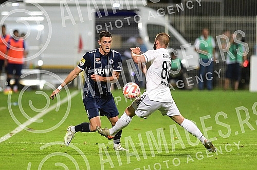 The match of the 1st round of the Mozzart Bet Super League of Serbia between FK Cukaricki and FK TSC was played at the stadium of FK Cukaricki.Utakmica 1. kola Mozzart Bet Super lige Srbije izmedju FK Cukaricki  i FK TSC odigrana je na stadionu FK 