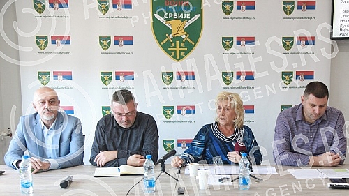 The joint media conference of the trade unions employed in the judiciary, education, the army and healthcare was held in the conference hall of the Military Trade Union of Serbia.Zajednicka konferencija za medije sindikata zaposlenih u pravosudju, 