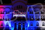 In honor of the volleyball players of Serbia, who defended the title of world champion at the world championship in Apeldoorn, the Netherlands, the City Administration building in Banja Luka was illuminated tonight in the colors of the Serbian flag a