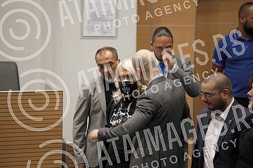 The election assembly of the Belgrade City Board of True Serbia and the Leviathan National Defense was held in the Stari Grad municipality building.U zgradi opstine Stari grad odrzana je izborna skupstina gradskog odbora Beograda Prave Srbije i Nac